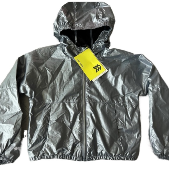 All in Motion Shiny Silver Kids Raincoat - Picture 1 of 1